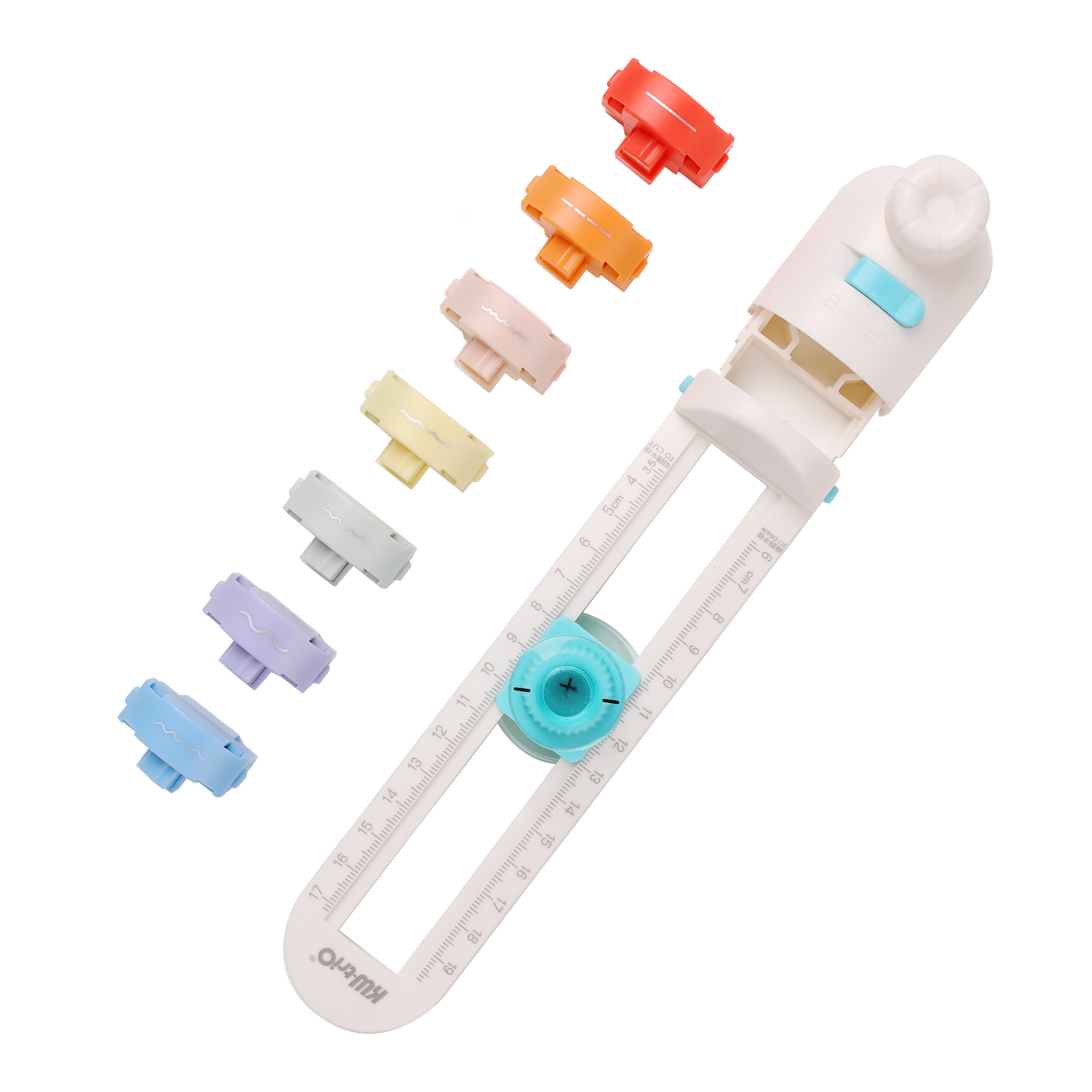 Pattern Edge Circle Cutter 7 shapes blade + Pen compass Included